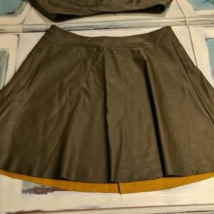 Fab'rik Olive Green Skirt in Size Small